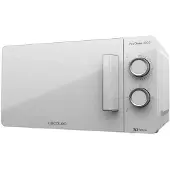 Cecotec 01520, Werkblad, Vrijstaande magnetron, 20 liter, 700 watt, Draaibaar, Wit