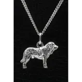 MOOYE ® - Collectie Zilveren Mastin Espagnol ketting hanger - groot
