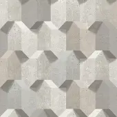 Dutch Wallcoverings Reflets 3D dessin beige beton (vliesbehang, beige)
