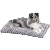 Midwest Benchmatras Ombre Grijs Swirl Softkussen Fur Pet Bed 76x53cm