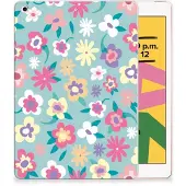 B2Ctelecom Apple iPad 10.2 | iPad 10.2 (2020) | 10.2 (2021) Siliconen Hoesje Flower Power