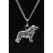 MOOYE ® - Collectie Zilveren Podhalanski owczarek ketting hanger - groot