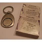 Miko kroniek sleutelhanger - titanium - 25 april
