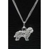 MOOYE ® - Collectie Zilveren Bobtail met staart ketting hanger - groot