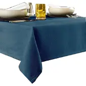 De Witte Lietaer Tafellaken Gibson Turkish Blue-Ø 170 cm