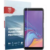 Rosso 9H Tempered Glass Screen Protector Geschikt voor Samsung Galaxy A7 (2018) | Glasplaatje | Beschermlaag | Beschermglas | 9H Hardheid