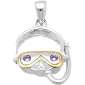MOOYE ® - Collectie Zilveren Snorkelaar kettinghanger