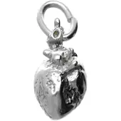 MOOYE ® - Collectie Zilveren Hart anatomie kettinghanger
