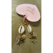 Blond Amsterdam - oorbellen shell gold 168695