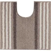 Casilin WC-mat Antislip Lima - 55x60cm - Met Uitsparing - Waterabsorberende Badmat - Wasbaar en Sneldrogend - Acryl - Bruin, Zand
