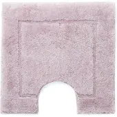 Casilin WC-mat Antislip Orlando - 59x59cm - Met Uitsparing - Vierkante Badmat - Waterabsorberend - Wasbaar en Sneldrogend - Acryl - Roze