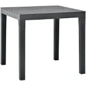 vidaXL Tuintafel 78x78x72 cm kunststof antraciet