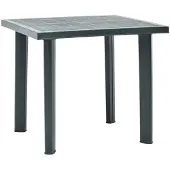 vidaXL Tuintafel 80x75x72 cm kunststof groen