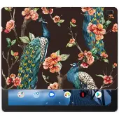 B2Ctelecom Lenovo Tab E10 Back Case Pauw met Bloemen