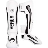 Venum Elite Kickboks Scheenbeschermer Wit Zwart - L