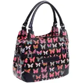 Willex Polykatoen Shopper Black Butterfl 13 liter Zwart
