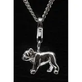 MOOYE ® - Collectie Zilveren Bulldog hanger én bedel