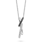 Orphelia Hanger + Ketting B&W Zirconium ZH-4737