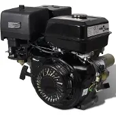 vidaXL Benzinemotor 15 pk 11 kW zwart