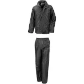 Result - Regenpak - Unisex - Maat XXL - Zwart