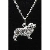 MOOYE ® - Collectie Zilveren Pyrense berghond ketting hanger - groot