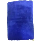 S & LT Velours Strandlaken Kobaltblauw 100x200 cm. - 100% Katoen - 400 gr/m2
