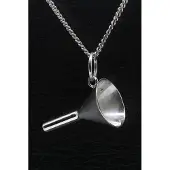 MOOYE ® - Collectie Zilveren Olie trechter ketting hanger