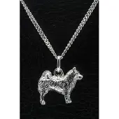 MOOYE ® - Collectie Zilveren Eurazier ketting hanger - groot