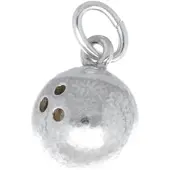 MOOYE ® - Collectie Zilveren Bowlingbal massief kettinghanger