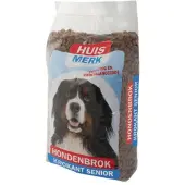 Huismerk Hondenbrok Krokant Senior hondenvoer 2 x 10 kg