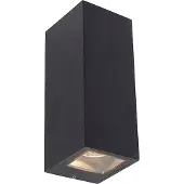 QAZQA Moderne wandlamp zwart 2-lichts AR70 IP54 - Baleno