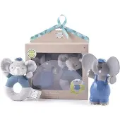 Meiya & Alvin set Olifant Alvin rubber/katoen 18 x 21 cm