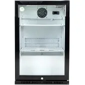 Husky C1-865-BK-NL-HU - Flessen Koelkast - Met Glazen Deur - 130 Liter - Zwart