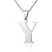Montebello Ketting Y - Unisex - 316 Staal - Letter - 20 x 30 mm - 50 cm