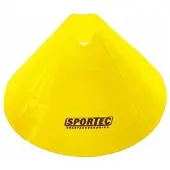 Sportec Afbakenbollen Soft Extra Groot - Geel 10 st.