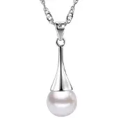 Montebello Montebello, Trendy hanger met synthetische witte parel, Apium