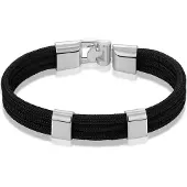 Montebello Armband Surf - Unisex - Touw - Metaal - 20.5 cm