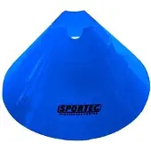 Sportec Afbakenbollen Zacht Plastic Extra Groot Blauw