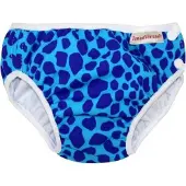 Imsevimse wasbare zwemluier - Blue Leopard - S 6-8 kg - blauw