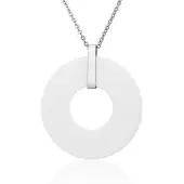 Montebello Ketting Jamaica - 316L Staal - Keramiek - ∅35mm - 45cm