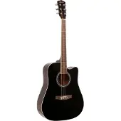 Fazley W40-BK akoestische western gitaar zwart