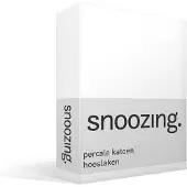 Snoozing percale katoen hoeslaken