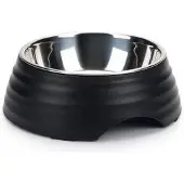Beeztees Hondenvoerbak Rimpu Zwart D 17,5 H 5,5 Cm 350 Ml