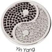 Quoins QMOA-03S-Z Yin Yang staal zilverkleurig Small
