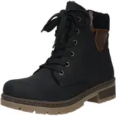 Rieker Veterlaarsjes karamel / zwart