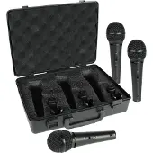 Behringer XM1800S Ultravoice Dynamic Microphone 3 Pack