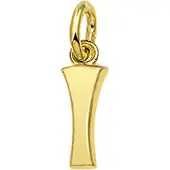 The Jewelry Collection Hanger Letter I - Geelgoud (14 Krt.)
