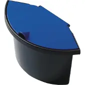 Helit Inzetstuk voor prullenbak 2 l Zwart, blauw Kunststof 27,5 x 13,2 x 18 cm 5 Stuks