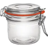 Vogue Glazen weckpot / voorraadpot met beugelsluiting, 200 ml (6 stuks)