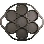 Lodge Logic Mini Cake Pan bakvorm ø 29 cm gietijzer zwart
